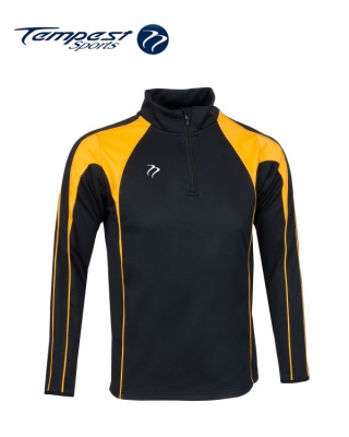 Tempest CK Black Yellow Half Zip Midlayer